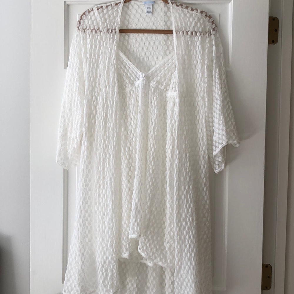 White Bridal Négligée Set from Eberjey